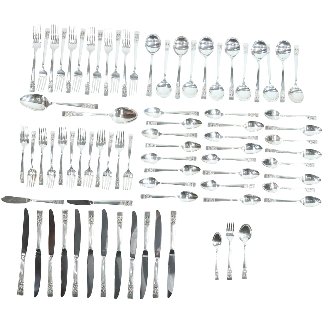 COMMUNITY Silver Plate Flatware - See Pictures For Item Count, With Wooden Box (1 of 20)