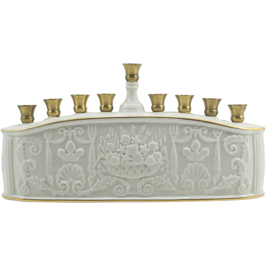 LENOX Fine Porcelain MENORAH 5.75 in. height x 11 in. length (1 of 17)