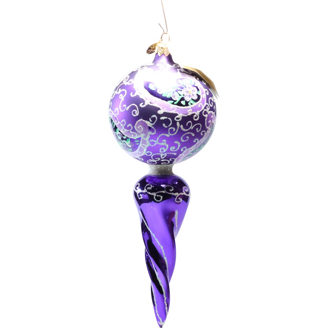 Christopher Radko, Large Pendant Christmas Ornament in Box, Purple Lavender (1 of 12)