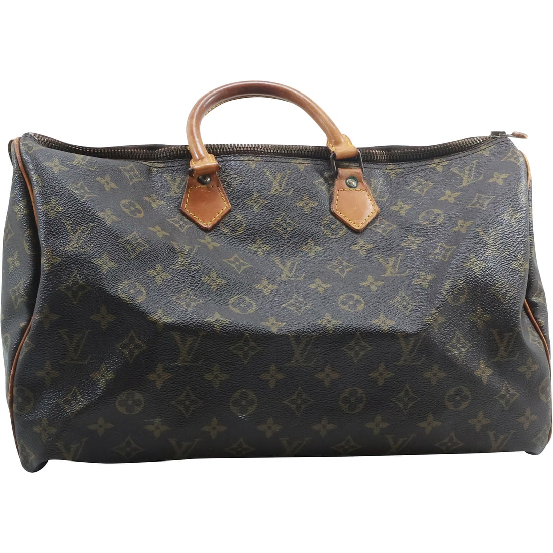 Vintage Louis Vuitton Travel Hand Bag / Satchel Classic Monogram Pattern 9.5 in. x 16 in. (1 of 20)