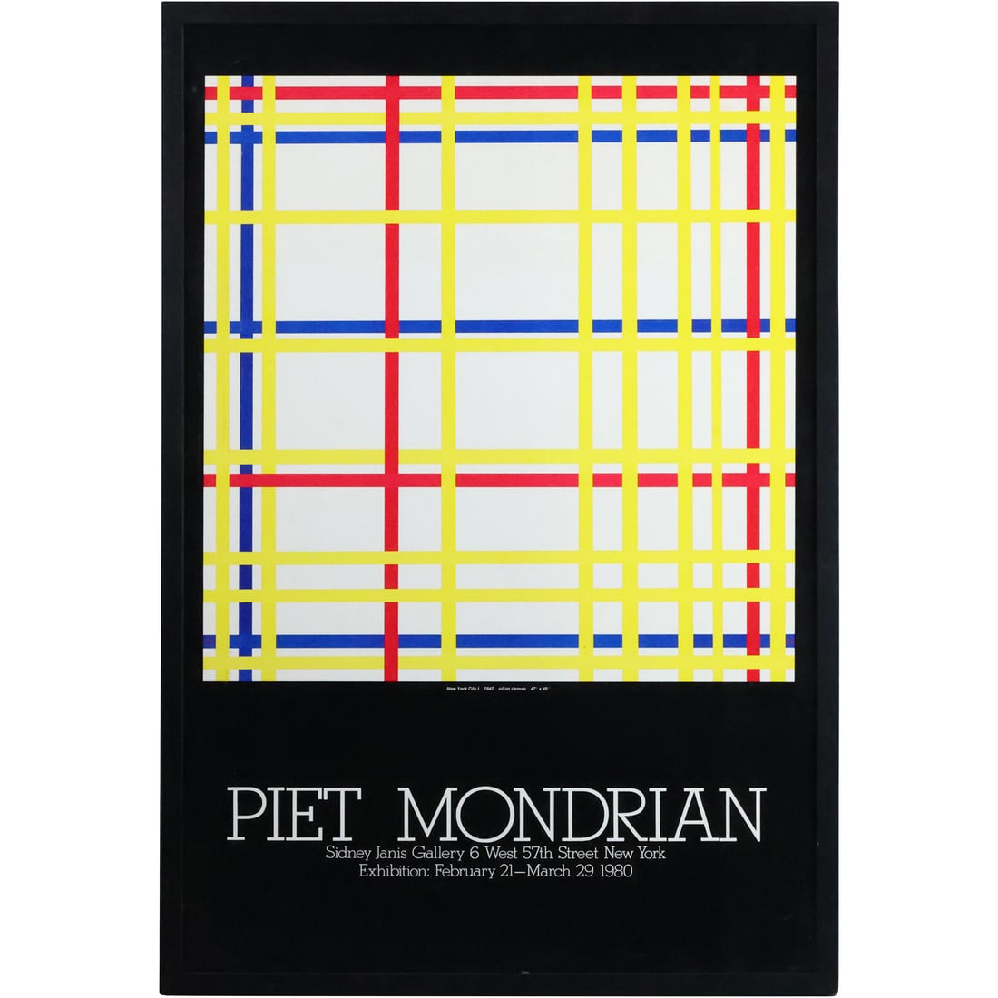 Piet Mondrian Exhibition Poster Framed (1 of 20)