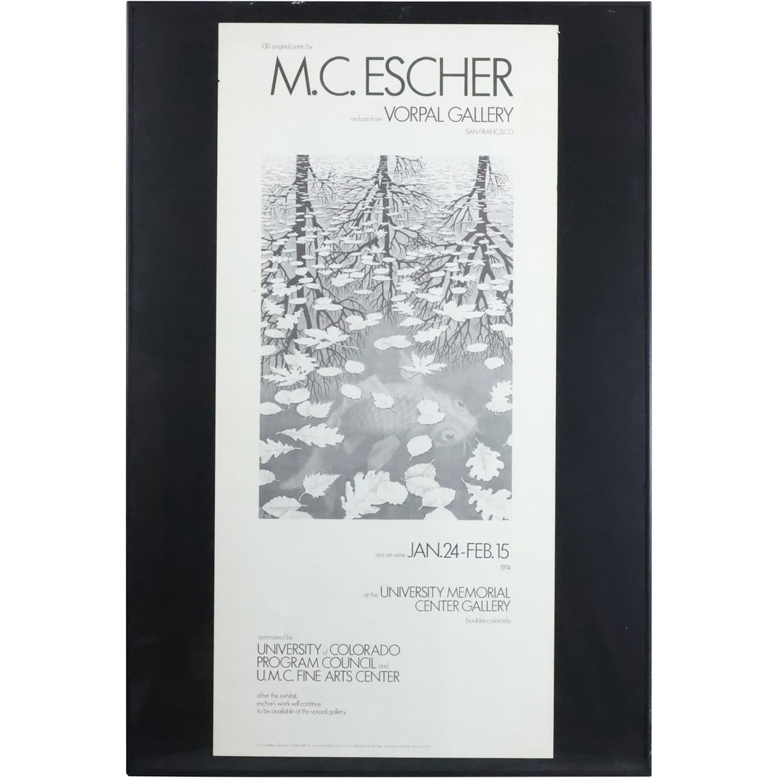 M C ESHER, Gallery Exhibition Poster, Framed (1 of 20)
