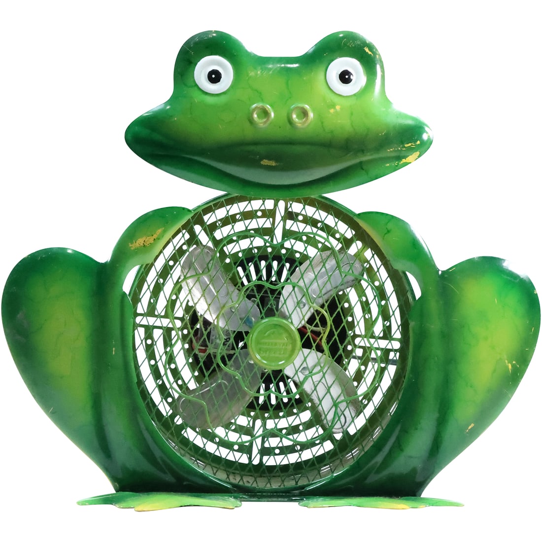 Novelty Tin Whimsical FROG Figure Electric Fan 13.5 inches x 15.5 inches (1 of 20)