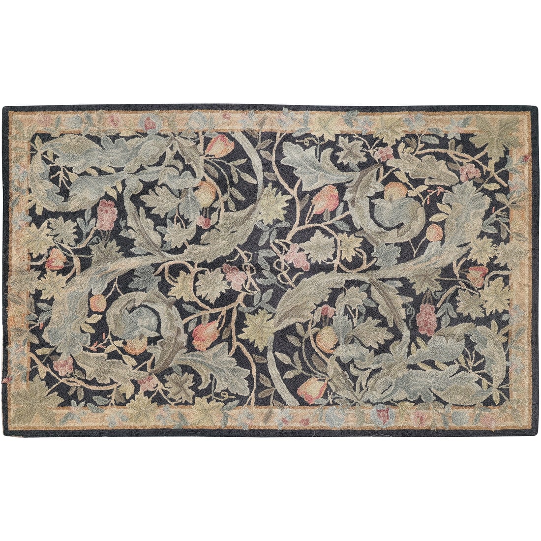 French Aubusson Tapestry Carpet 40.5 in. x 60 in.: French Aubusson Tapestry Carpet 40.5 in. x 60 in. size: 40.5 x 60