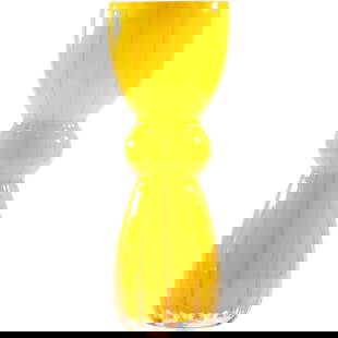 NANNY STILL - Yellow Art Glass Vase, Rosenthal Studio, 11.5 inches height: NANNY STILL - Yellow Art Glass Vase, Rosenthal Studio, 11.5 inches height size: 11.5 x 4.25