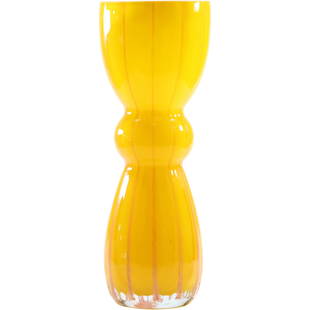 NANNY STILL - Yellow Art Glass Vase, Rosenthal Studio, 11.5 inches height: NANNY STILL - Yellow Art Glass Vase, Rosenthal Studio, 11.5 inches height size: 11.5 x 4.25