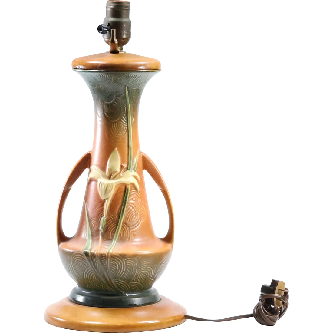 Vintage ROSEVILLE Art Pottery Vase Table Lamp 17 inches height (1 of 20)