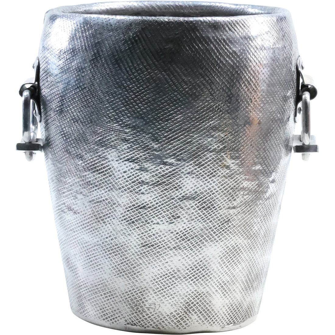 Mid-Century Modern Hand Wrought Aluminum Ice Bucket 9.5 in. x 9 in. (1 of 20)