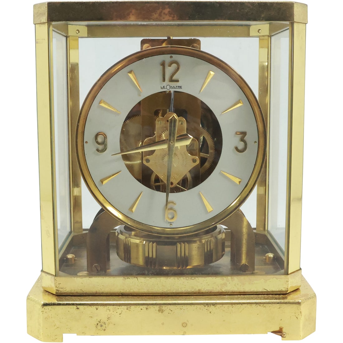 Atmos LeCoultre Brass Mantle Clock 9.25 in. height x 8.25 in. wide (1 of 20)