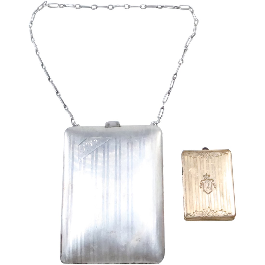 [2] Sterling Silver Victorian Coin / Wallet Case & Small Gold Filled Victorian Purse Pendant (1 of 20)