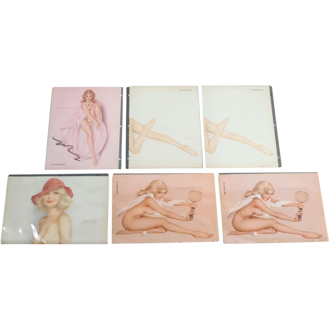 ]6] Vintage VARGAS Pin-up Girls Prints, Signed in Plate 8 in. x 11 in. (1 of 20)