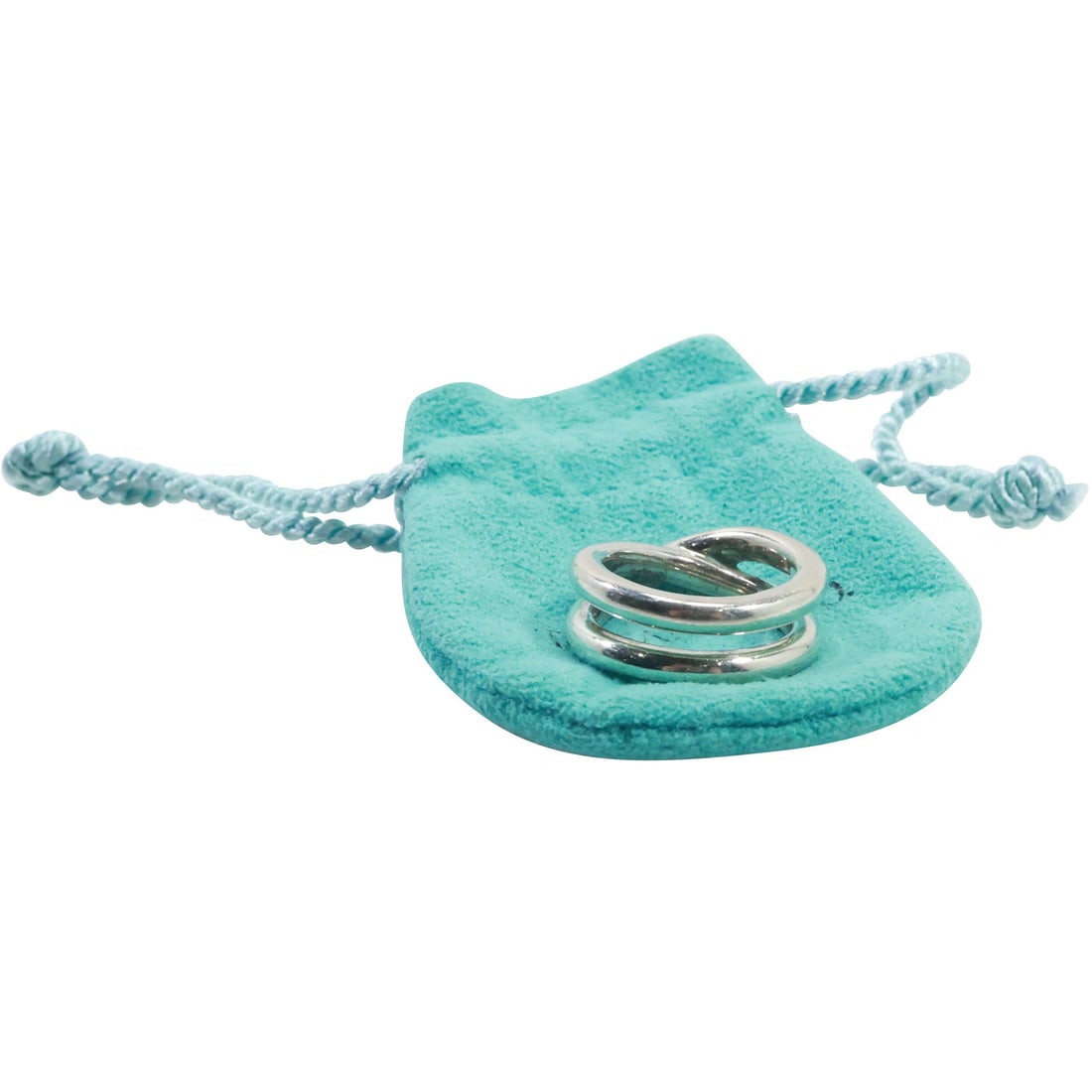 TIFFANY & CO Paloma Picasso .925 Sterling Silver Infinity Cross Over Ring Size 5, Le Cercle (1 of 12)