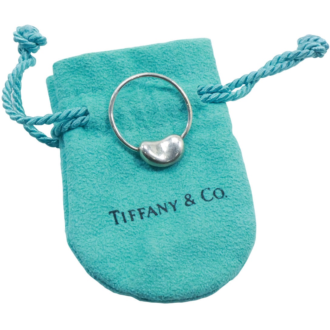 TIFFANY & CO Elsa Peretti .925 Sterling Silver Bean Ring Size 5 , 7/8 in. x 1/4 in. (1 of 15)