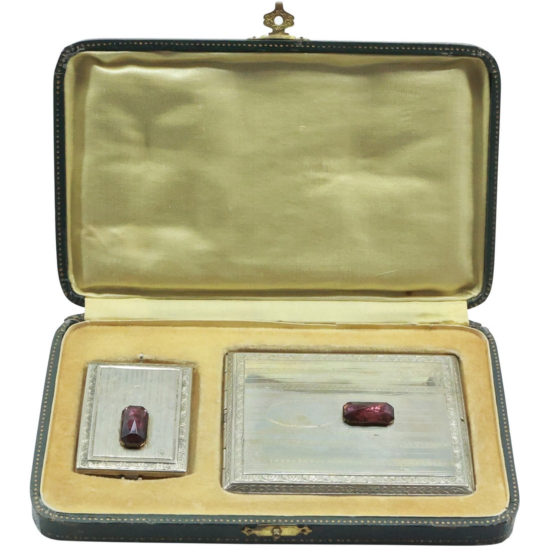 Rare Find - Cigarette Case with Matching Match Case in Original Fitted Box (1 of 20)