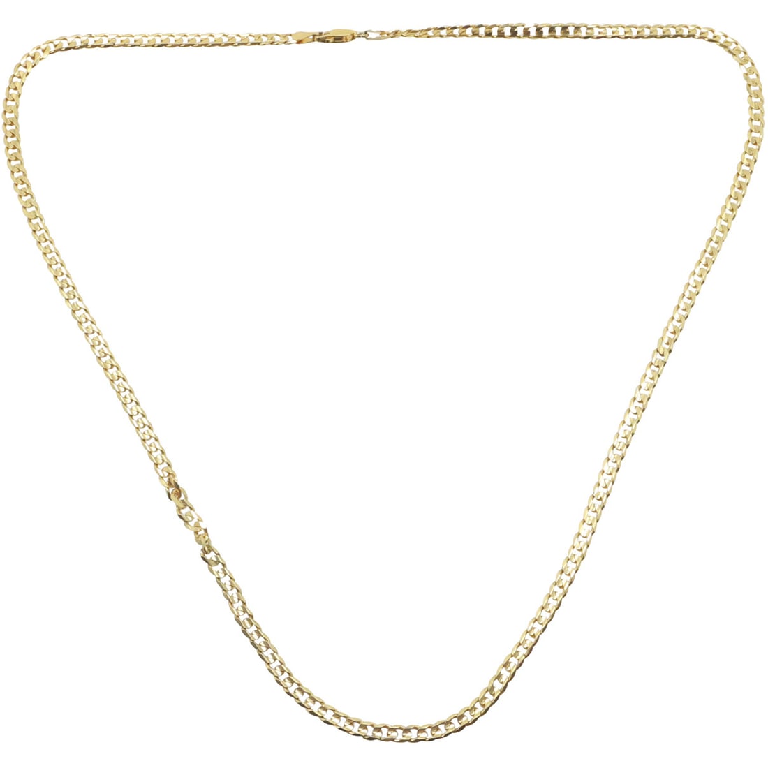 .925 Sterling Silver Italy 24 in. Men's Cuban Link Necklace: .925 Sterling Silver Italy 24 in. Men's Cuban Link Necklace