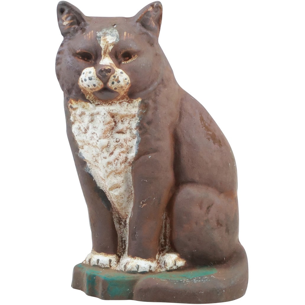 Antique Cast Iron CAT Figure Statue Doorstop 12 inches height x 7 1/2 in. wide (1 of 18)