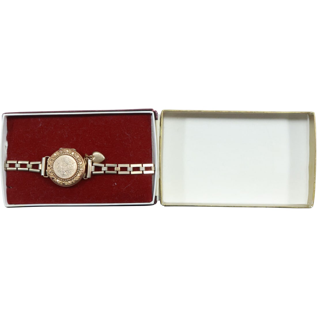 Sturdy 12K GOLD Band Victorian Locket, Tests 12 K GOLD: Sturdy 12K GOLD Band 6 in. x 1/4 in. Victorian Locket 1 1/4 in. x 1 in. diam., Tests 12 K GOLD
