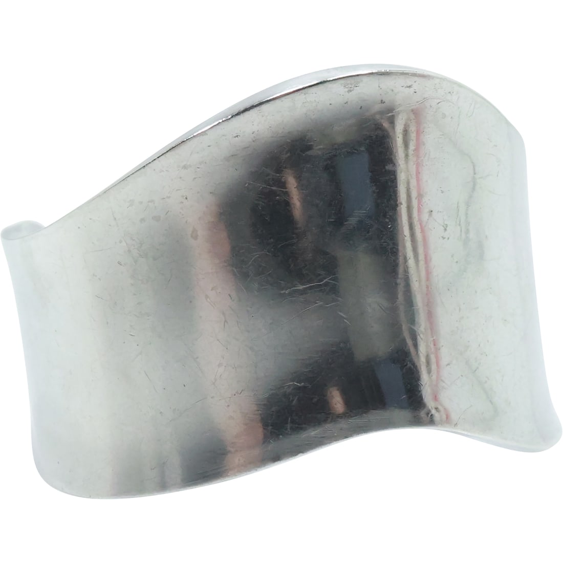 Mexico .925 Sterling Silver Wave Cuff Bracelet weighs 33.8 grams , 2 1/4 in. x 2 in. x 1 1/2 in. (1 of 18)