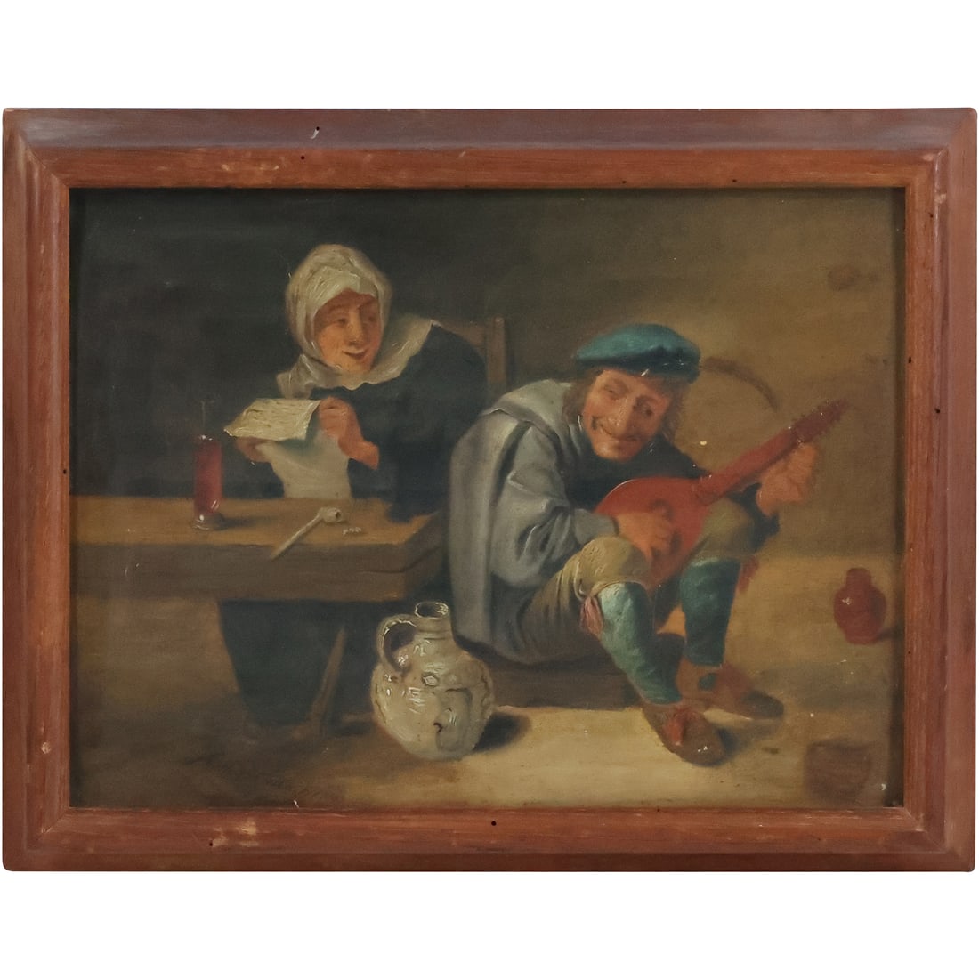 17th-18th Century-Inspired Oil Painting - Homage to David Teniers III and Adriaen Jansz van Ostade (1 of 20)