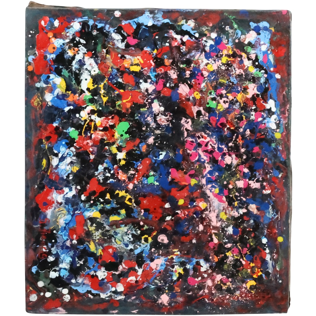 Sam Francis, [1923-1994], Signed S Francis, Oil On Canvas Painting ABSTRACT Colorful (1 of 20)