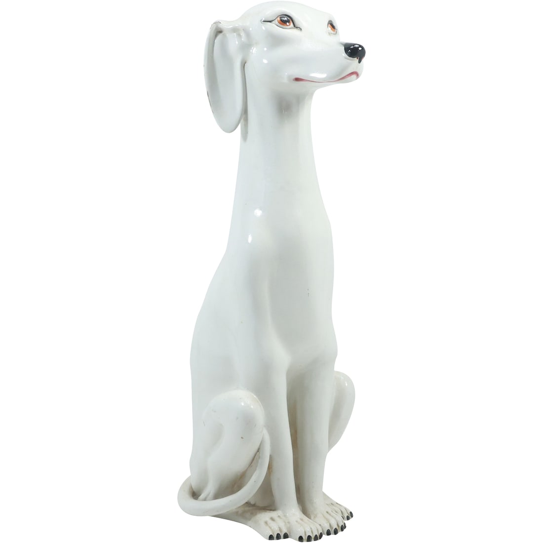 Vintage Mid-Century Modern Italian Greyhound Ceramic Dog Figure 20 inches height x 10 in. wide (1 of 19)