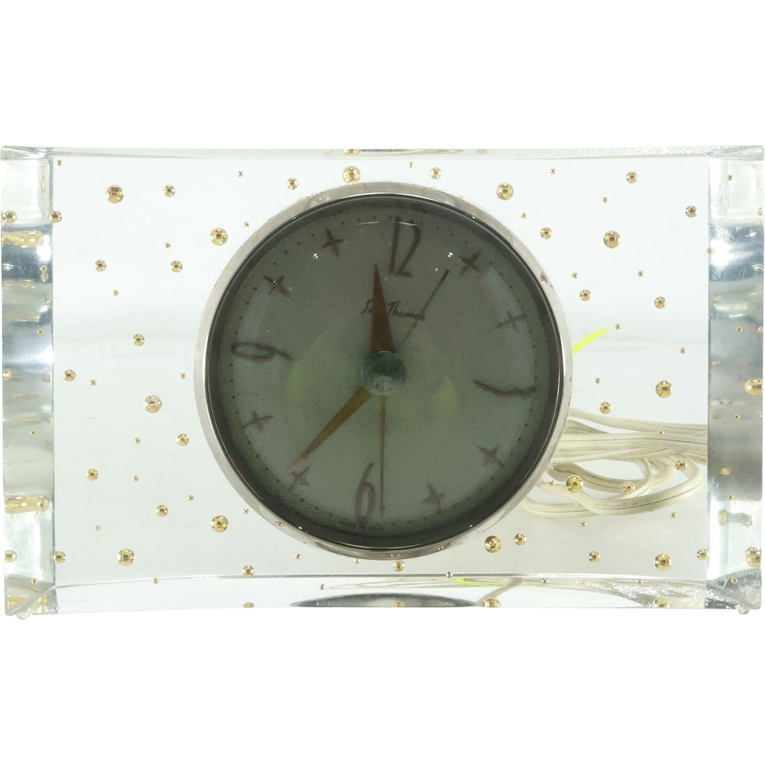 Seth Thomas "Splendor" Model SS7P Lucite Electric Mantle Clock 5 in. x 7.5 in. (1 of 20)