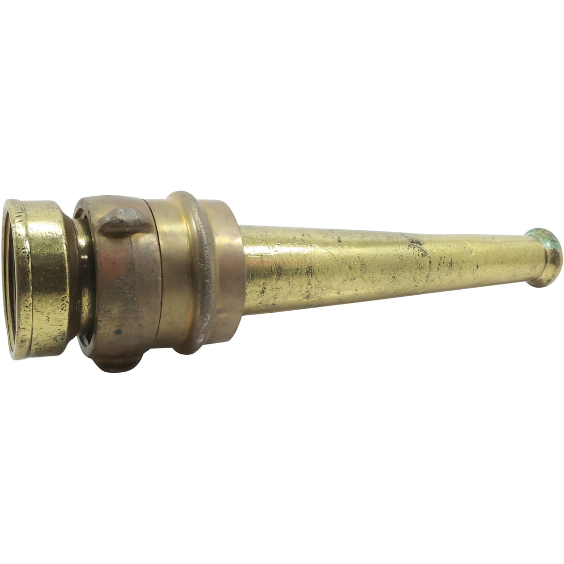 Vintage Brass Fireman's Fire Hose Nozzle 15 inches length x 4 in. wide (1 of 16)