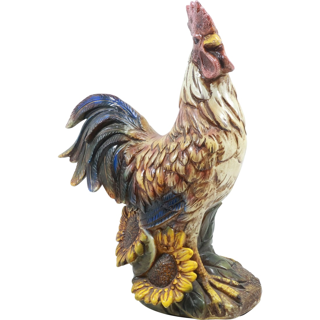 Large Ceramic ROOSTER Figure Statue 19 inches height x 16 in. wide (1 of 20)