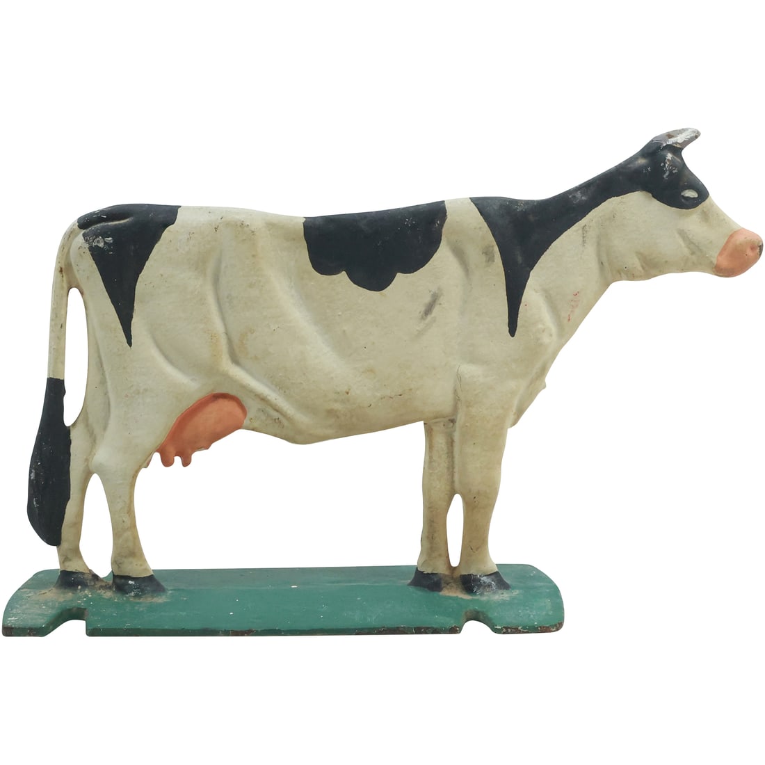 Novelty Cast Iron COW Figure Doorstop in Original Paint Finish (1 of 18)