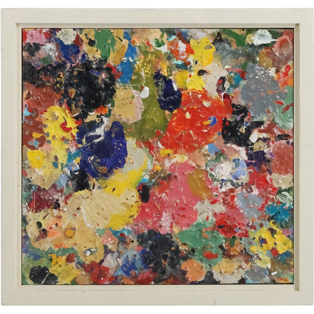 Steven Jennis, American, Colorful Abstract Oil on Board Painting, Signed, Framed (1 of 20)