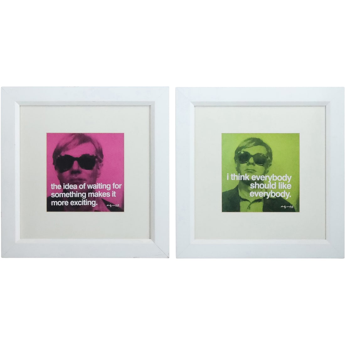 [2] ANDY WARHOL Color Print Wall Hangings with Andy Warhol Saying Quotes (1 of 20)