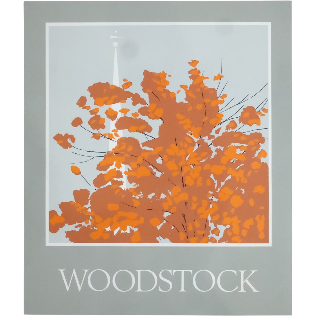 1980s WOODSTOCK POSTER by Artist Robert Angeloch 1922-2011, Woodstock N.Y.: 1980s WOODSTOCK POSTER by Artist Robert Angeloch 1922-2011, Woodstock N.Y. size: 26 x 22. Askart: Robert Henry Angeloch (1922 - 2011) was active/lived in New York. Robert Angeloch is known for Etcher 