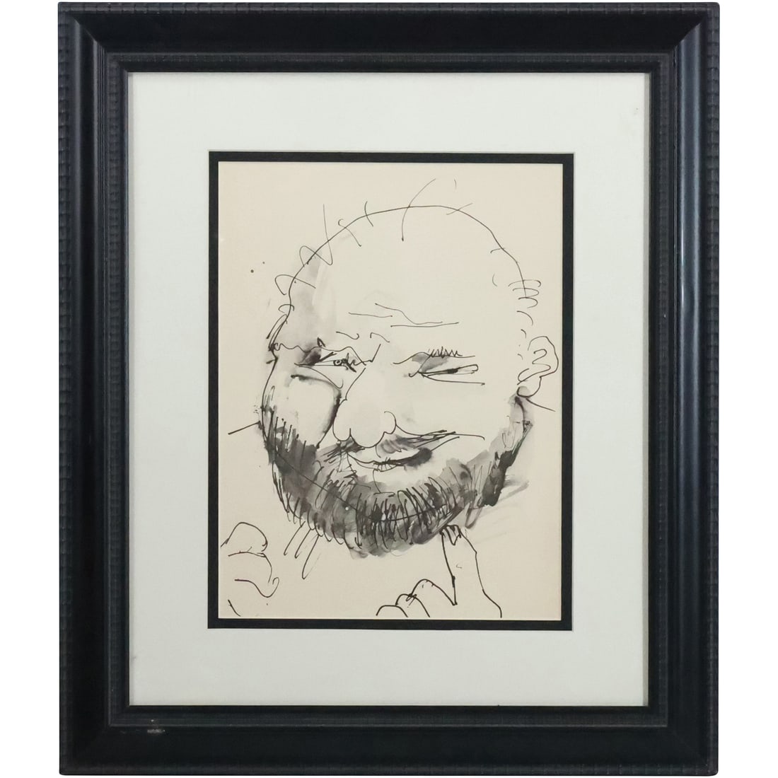 Pablo Picasso, Chauve, Barbu Et Hilare, Origunal 1957 Lithograph with COA, Gallery Framed (1 of 20)