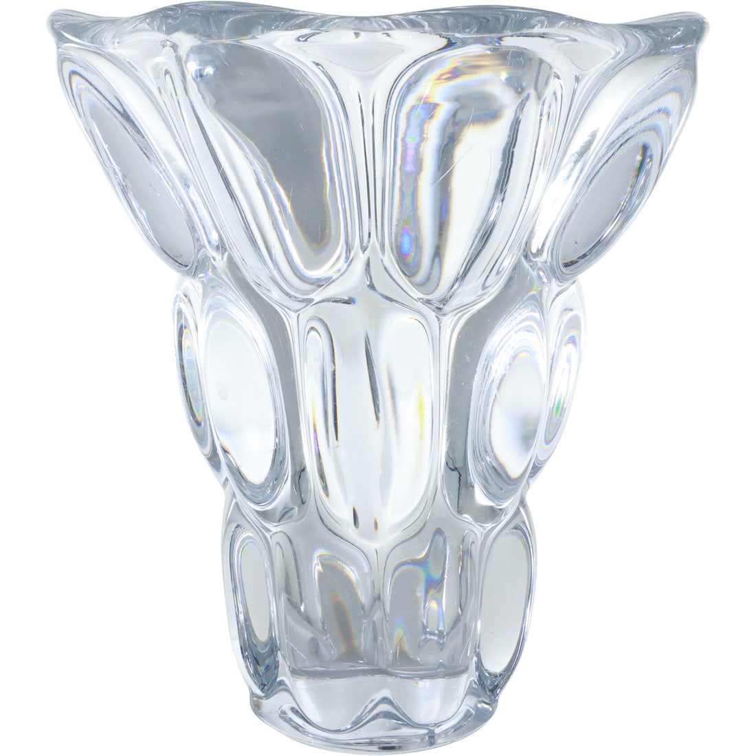 Signed Art Vannes France Crystal Glass Bubble Splash Vase 8.5 in. height x 7 in. wide (1 of 20)