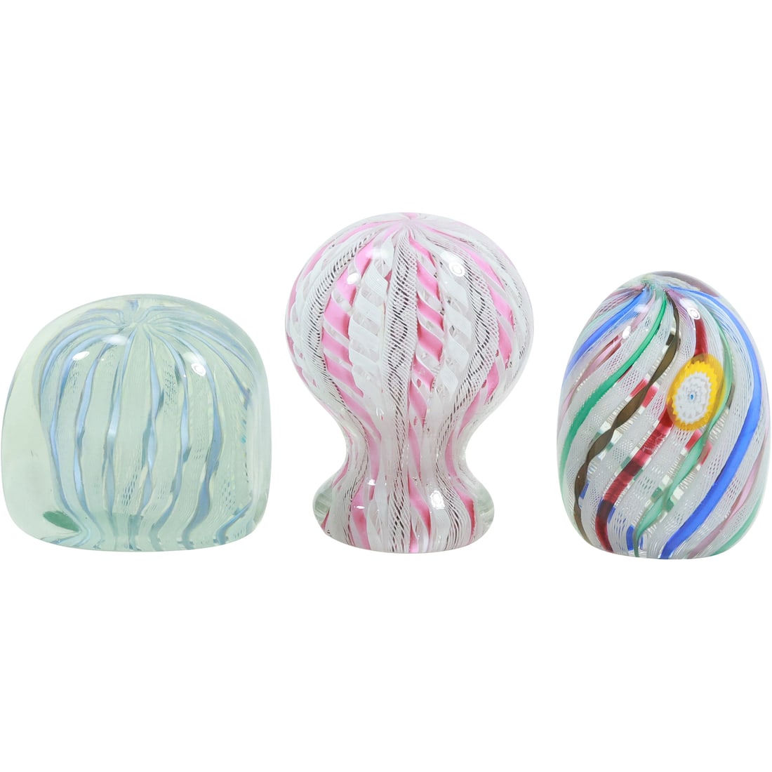 [3] Assorted Quality Murano Italian Art Glass Paperweights Internal Lattice (1 of 19)