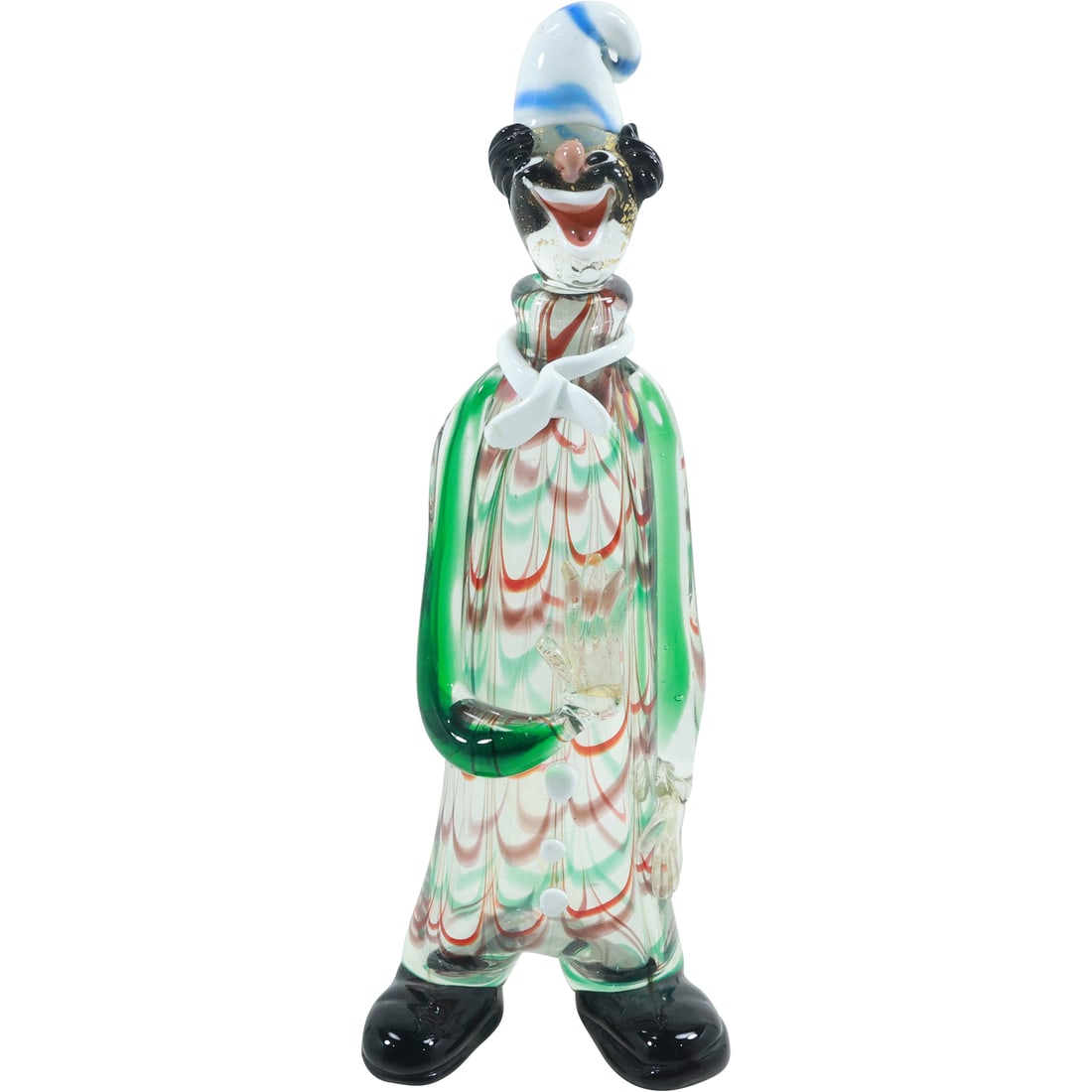 Large Murano Italian Art Glass Clown Figure Sculpture Decanter 13.5 inches height x 5 in. wide (1 of 20)