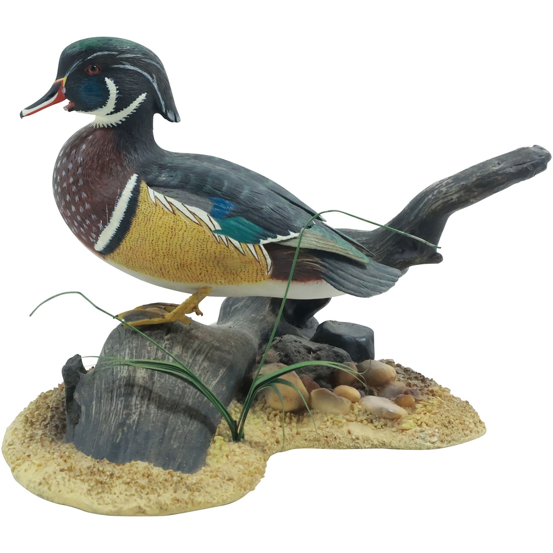 Standing Proud by Larry Tawes Jr Hand Painted Duck on Shore Rocks 6 in. x 8 in. (1 of 20)