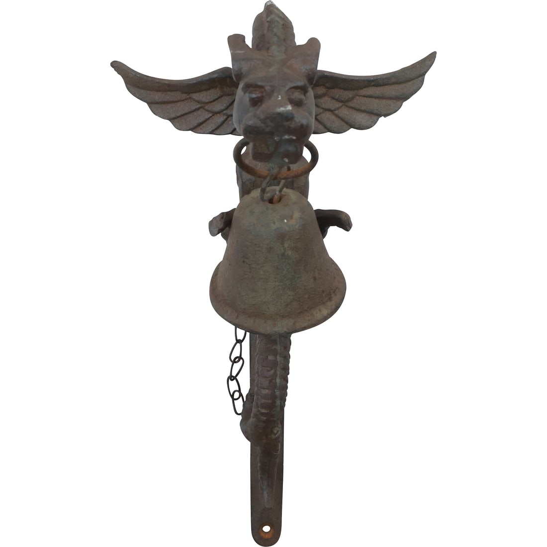 Cast Iron Dragon Figurative Wall Mount Door Bell Ringer 12.75 in. length x 6.5 in. wide (1 of 19)