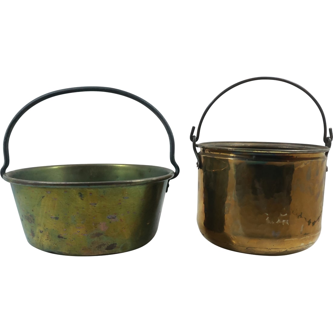 [2] Brass Pail with Handle and Copper Pail with Handle (1 of 20)