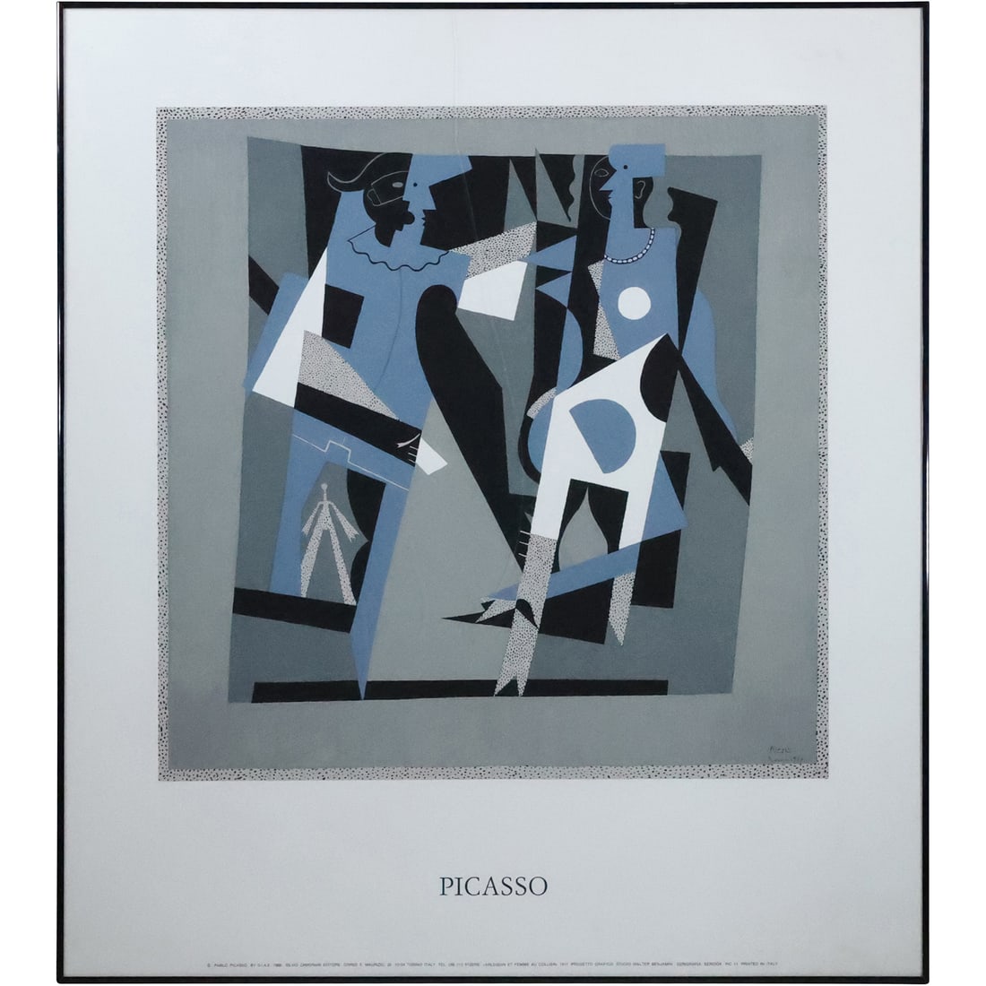 PABLO PICASSO Poster, Framed, Printed in 1969 Italy (1 of 20)