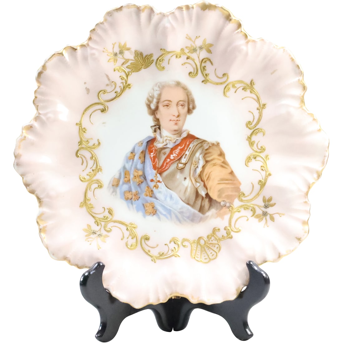 19th C. Limoges France Cabinet Plate Portrait King Louis XVI , 9.5 in. diameter (1 of 20)