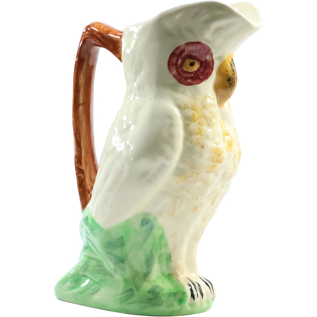 Shorter England Majolica Pottery PARROT Figurative Pitcher 8.75 in. height (1 of 20)