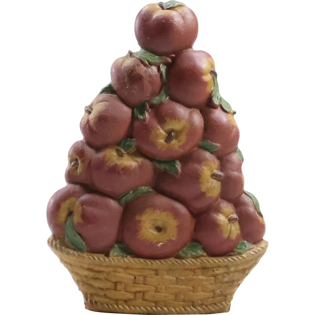 Novelty Cast Iron Basket of Apples Doorstop in Original Paint Finish (1 of 20)