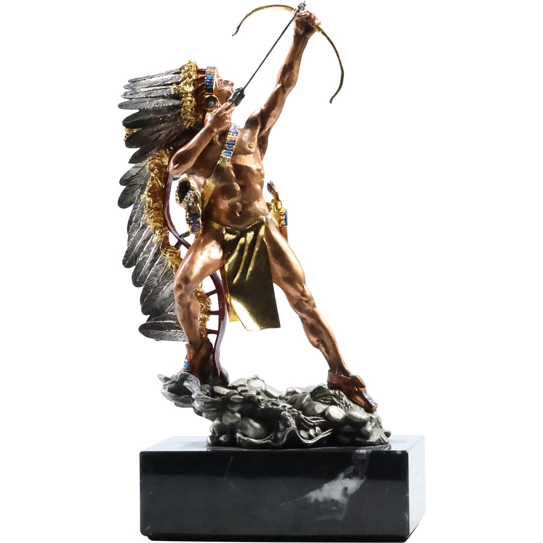 Native American Pewter Sculpture by Tim Sullivan. Titled "Shooting Star" A Warriors Offering 315/950 (1 of 20)