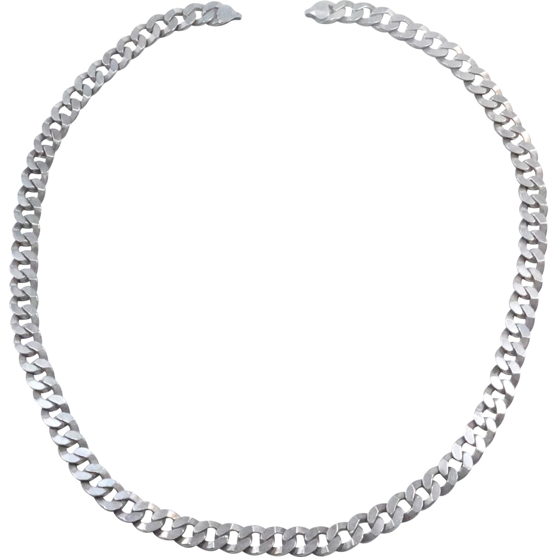 Heavy Sterling Silver Cuban Link Men's Chain [needs closure] 24 in. x 3/8 in. , Weighs 87.5 grams (1 of 16)