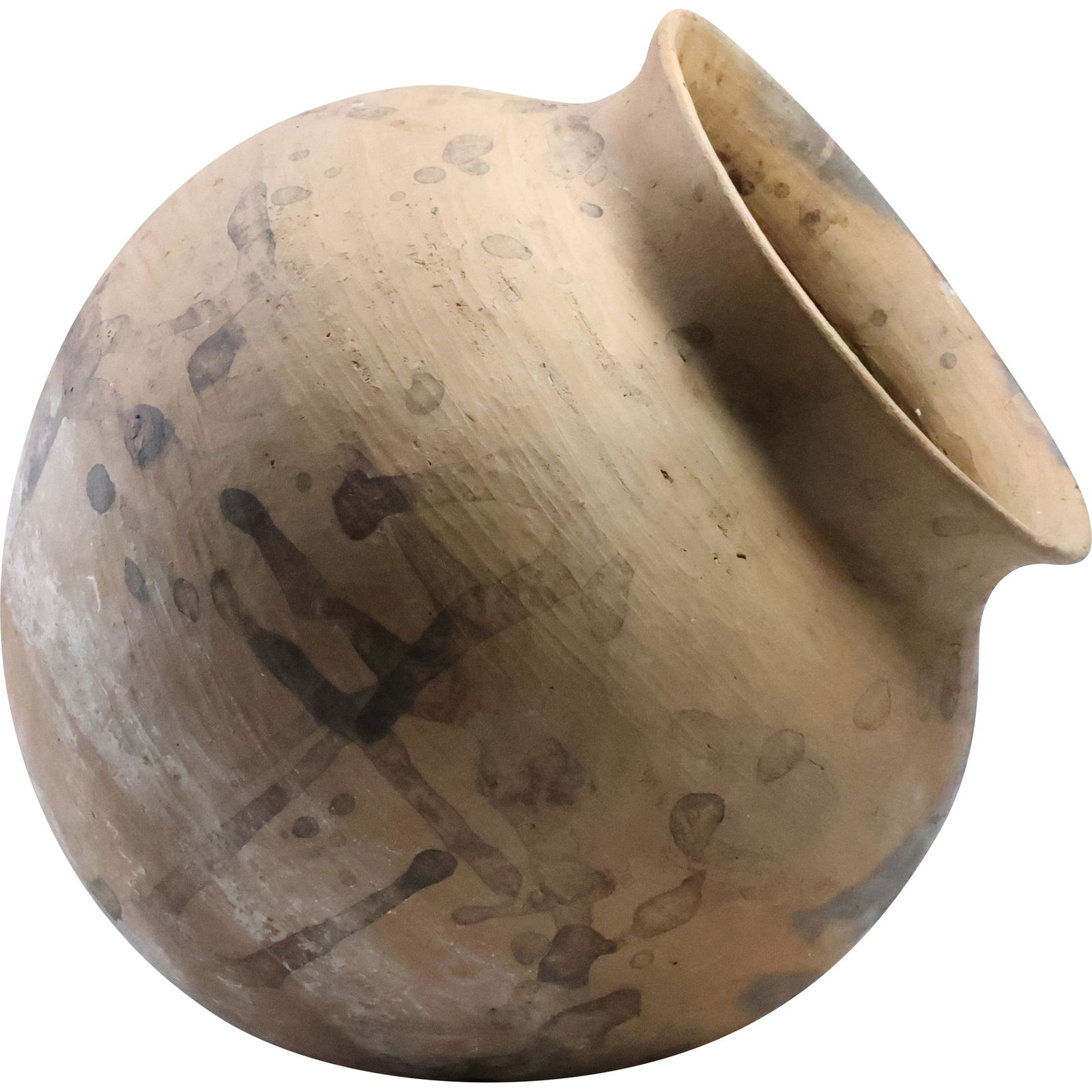 Round Bottom Clay Pottery Vessel  10.5 in. x 10 in. (1 of 20)