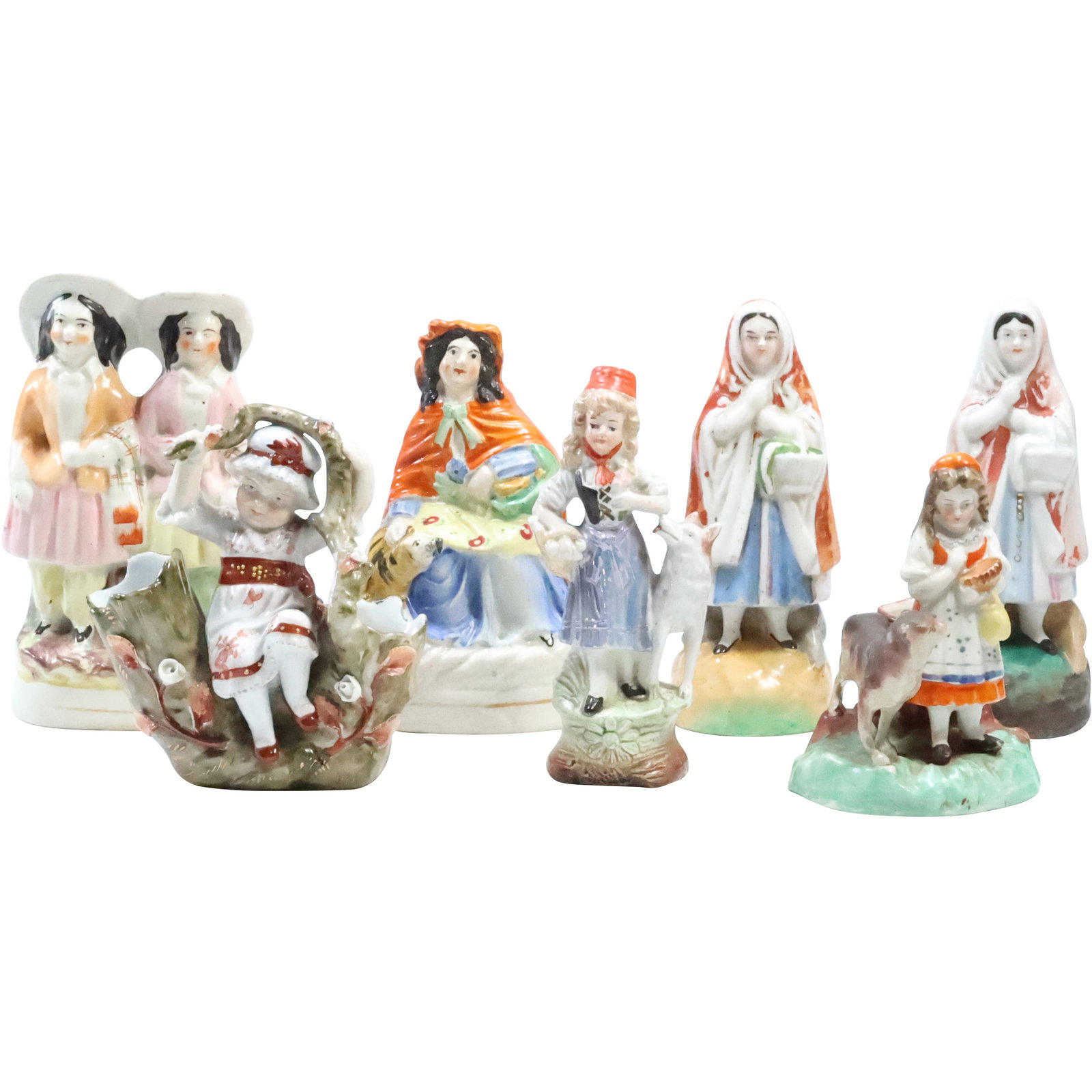 [7] Estate Grouping Assorted Vintage Porcelain Figurines 4.5 inches to 6 inches heights (1 of 20)