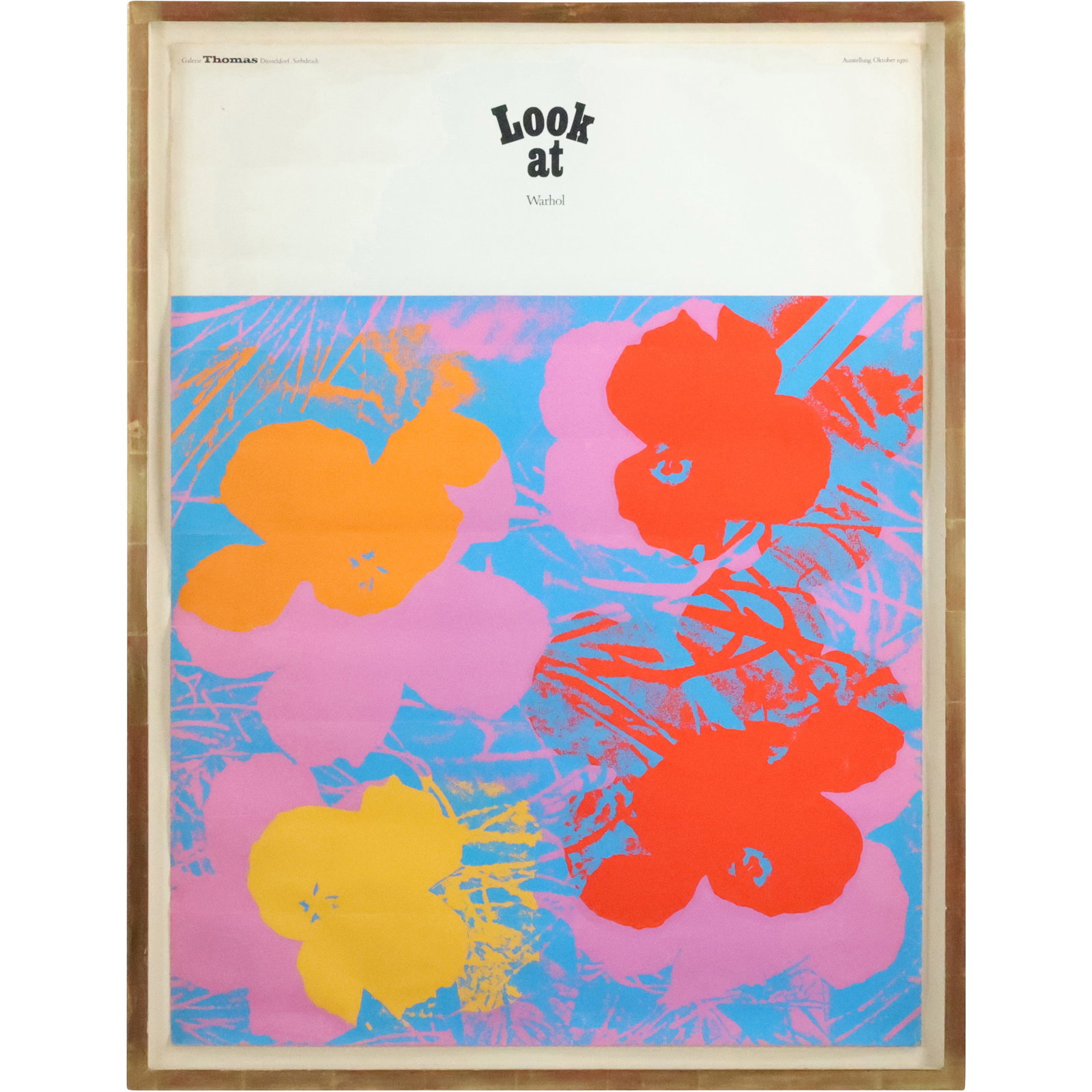 ANDY WARHOL Poster: Look at Warhol, Flowers, Galerie Thomas Dusseldorf Siebdruk, Ausstellung Oktober (1 of 20)
