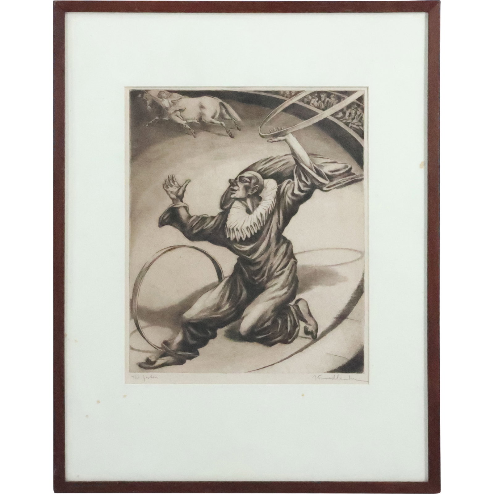 Isaac Friedlander; 20thC. American Drypoint Etching The Jester Signed (1 of 20)