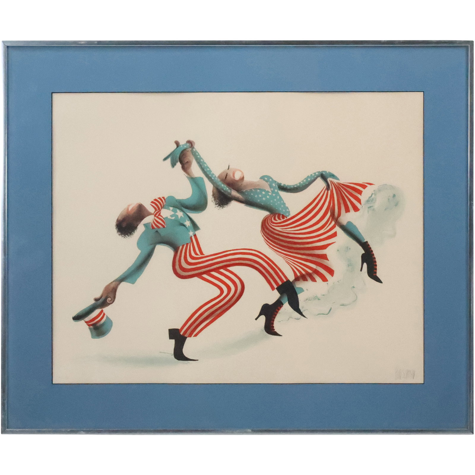 Al Hirschfeld; 20thC. American Lithograph Cakewalk Signed (1 of 20)